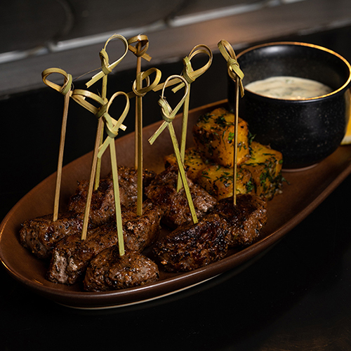 Black Pepper Tenderloin Lollipops